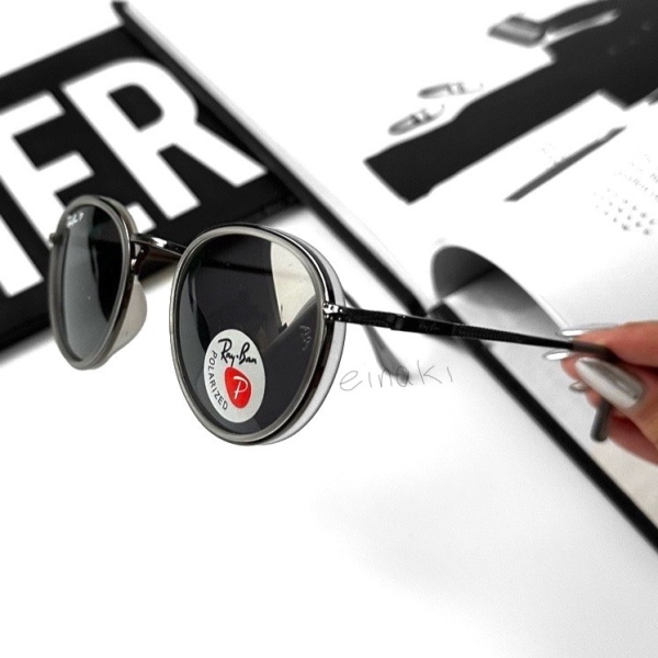 عینک آفتابی ری‌‌بن با عدسی پلاریزه مدل Rb-0299-Silver