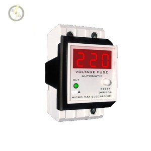 محافظ فیوز ولتاژ دیجیتال 40A ( گارد حفاظتی کلیه لوازم خانگی ) میکرو مکس مدل F-DVP