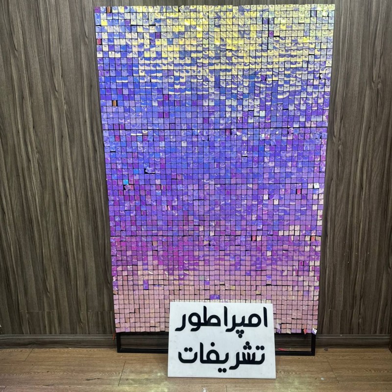 اجاره بک گراند پولکی طرح الماس  ابر مه