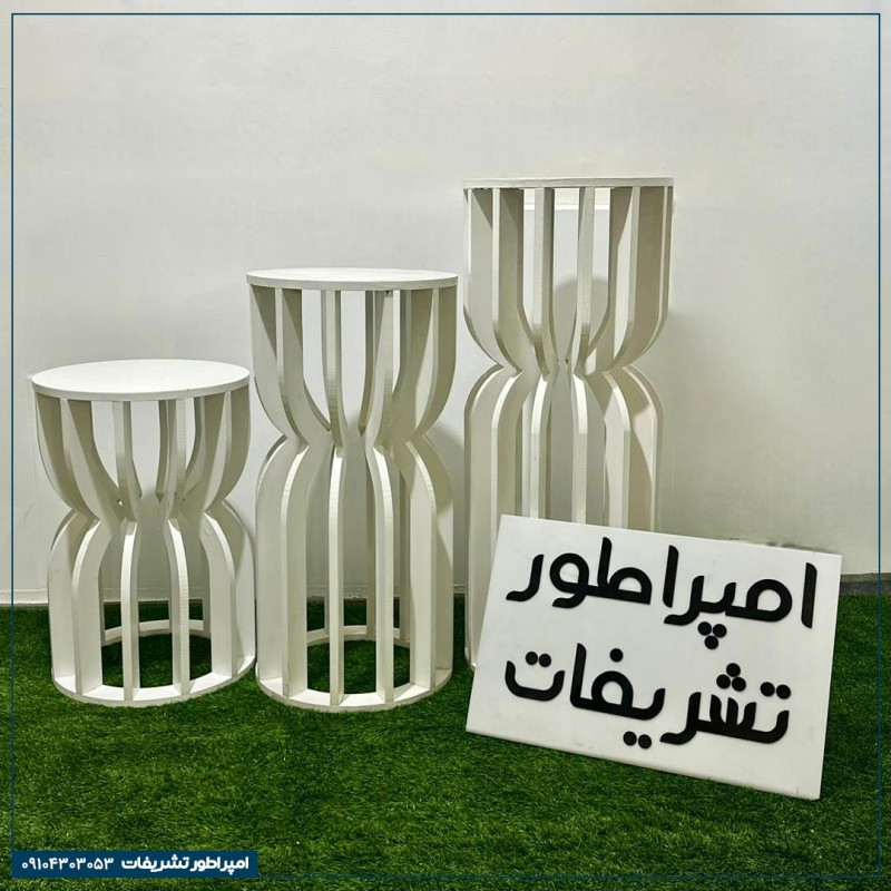 اجاره میز پروانه سه‌سایز (سفید)  رویای بال‌های رنگارنگ در جشن تولد
