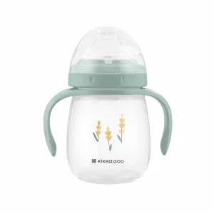 لیوان آبمیوه خوری کودک کیکابو Kikkaboo حجم 240 میل طرح گندم و پروانه