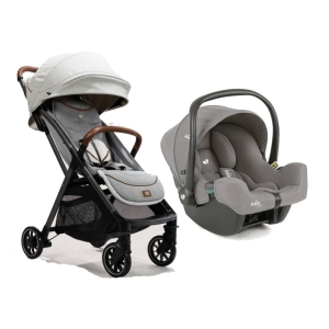 ست کالسکه و کریر پارسل جویی طوسی parcel Joie & I Snug 2