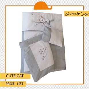 ست دم دستی 6 تکه کیدبو مدل Cute Cat