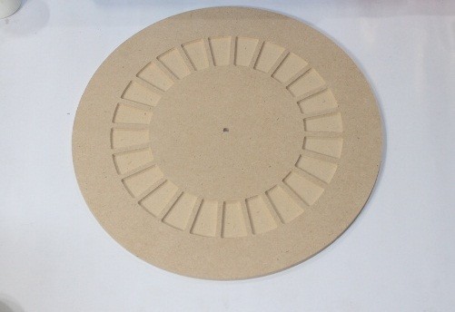 شاسی ساعت  طرح خورشیدی کد113 چوب شیراز MDF خام