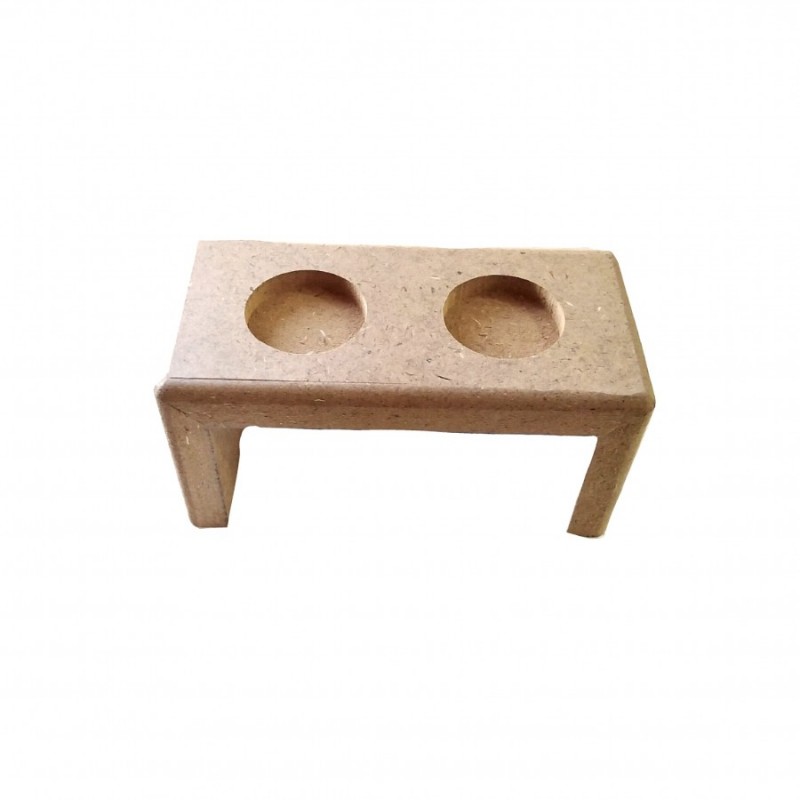 جاشمعی پایه دار دوخانه 257 چوب شیراز MDF خام
