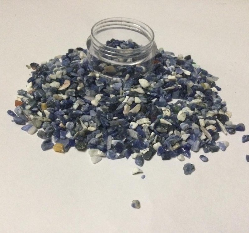 سنگ ریز تزیینی  سورمه ای سفید روشن
