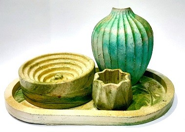 ست قالب های سیلیکونی دکوری(جاعودی-سینی - گلدان-جا کبریتی)