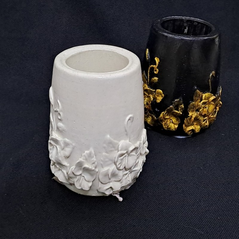 قالب سیلیکونی  گلدان گلدار ( سنگ مصنوعی. رزین .)