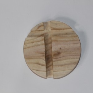 هولدر موبایل گرد چوبی روکش دار کد 120 چوب شیراز MDF خام