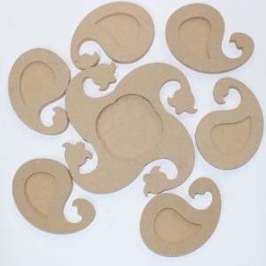 ست هفت سین ترمه چوب شیراز MDF خام