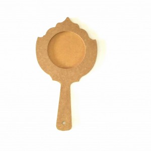 آینه دستی گرد اینه کد 118 چوب شیراز MDF خام