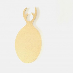 تخته سرو گوزن بیضی کد126 چوب شیراز MDF خام