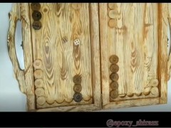 آموزش طرح چوب روی وسایل رزین اپوکسی (مطلب)