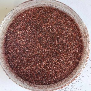 اکلیل گلیتر مسی تیره ریز کد 129