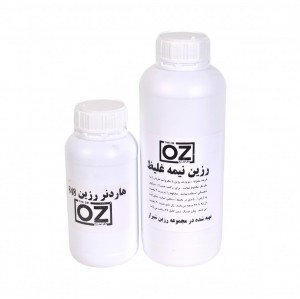 رزین  شفاف کره ای و هاردنر  ایتالیایی   نیمه غلیظ 1.5kg