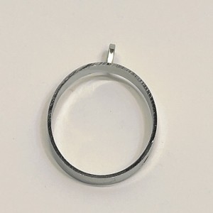 دایره 3 سانت استیل نقره  زیورالات رزین رنگ ثابت قیمت عمده کد 104
