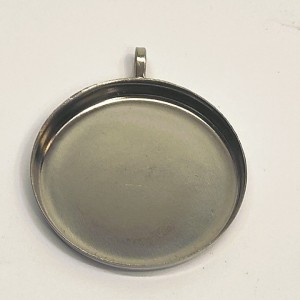 دایره کفه دار استیل نقره  زیورالات رزین رنگ ثابت قیمت عمده کد 123