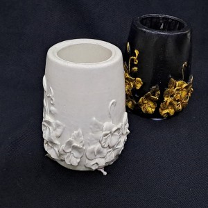 قالب سیلیکونی  گلدان گلدار ( سنگ مصنوعی. رزین .)