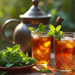 چای مراکشی سرد (آیس تی)؛ نوشیدنی تابستانی خوش‌عطر با چای مراکشی اکبر
