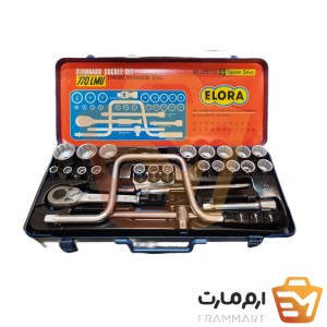 جعبه بکس الورا 26 پارچه 1/2 اینچ مدل 770LMU ELORA  - جعبه باکس