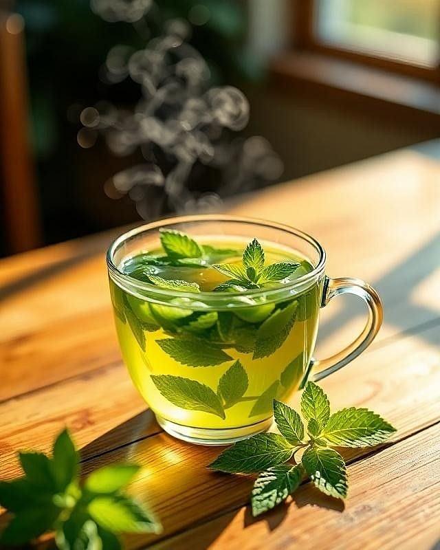 چای مراکشی با نعناع تازه برای آرامش شبانه