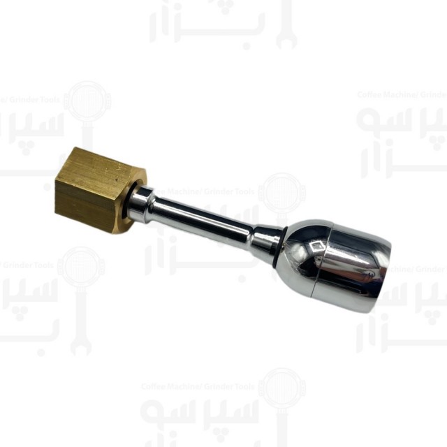 نازل آب جوش ضدزنگ طول ۱۱۰ میلیمتر با مهره اتصال کاریمالی/اکسپوبار/ساب ایتالیا