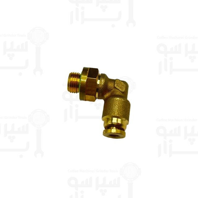 اتصال فرم ال زاویه ۹۰ درجه رزوه۱/۸ قطر ۴ بست بالای هدگروپ لاسپازیاله اس۴۰ اورجینال