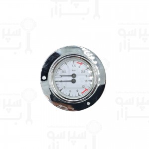 منومتر / مانومتر سنرمو مدل میلانو دو عقربه رزوه پشت ۱/۸ اینچ قطر بدنه ۶۳ میلیمتر قطر قاب ۸۵ میلیمتر