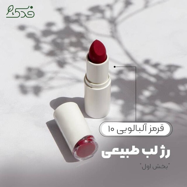 پک رژلب کد 10 و لاک کد 5 نیکا (ست قرمز آلبالویی و مسی)