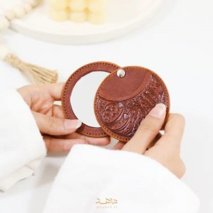 آینه جیبی چرمی یا امیر المومنین ماهد