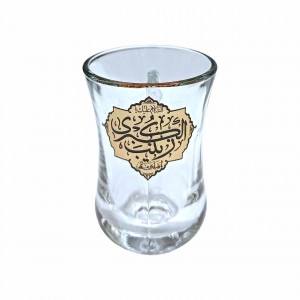 ست استکان کمر باریک دسته دار و نعلبکی نورهان (طرح یا زینب کبری)
