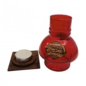 ست استکان کمر باریک بدون دسته و نعلبکی نورهان (طرح اباعبدالله الحسین)