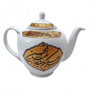 ست استکان کمر باریک بدون دسته و نعلبکی نورهان (طرح اباعبدالله الحسین)