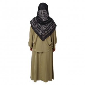 مانتو عبایی باران کساء (رنگ زیتونی)