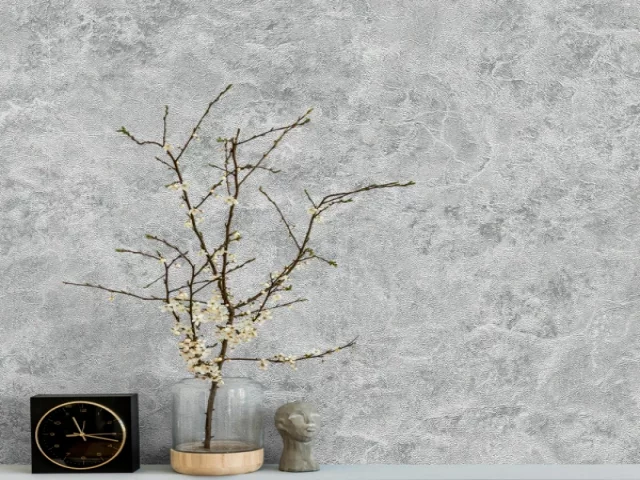 کاغذ دیواری کربن 3/carbon3 طرح پتینه نقره‌ای کد ۱۰۲۷۳