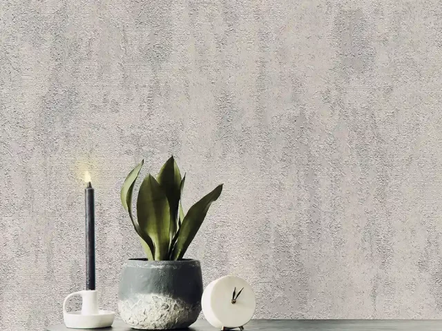 کاغذ دیواری طرح پتینه نقره‌ای کد ۱۱۰۵۷