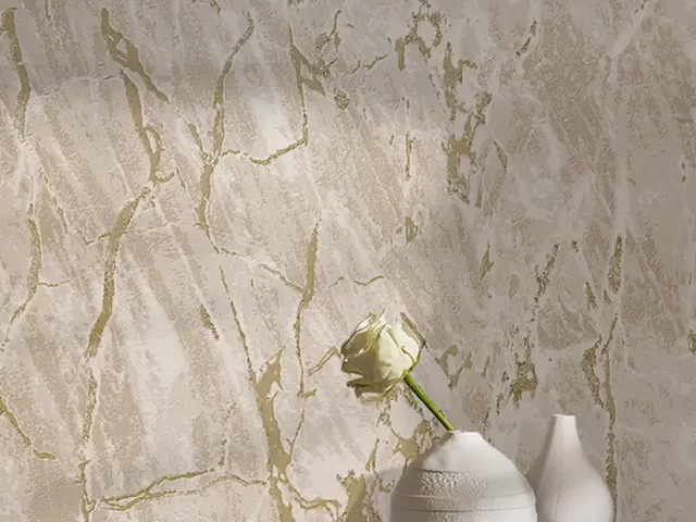 کاغذ دیواری رگه‌دار کرم / قهوه‌ای کد ۱۱۰۷۴