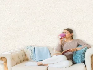 کاغذ دیواری هاش دو او H2O طرح ساده کرم / کد 902C