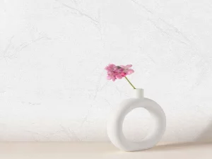 کاغذ دیواری هاش دو او H2O طرح رگه‌دار سفید/ کد 918W