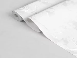 کاغذ دیواری هاش دو او H2O طرح رگه‌دار سفید/ کد 918W