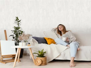 کاغذ دیواری کربن2/ carbon2 طرح پتینه سفید کد ۱۰۱۳۸