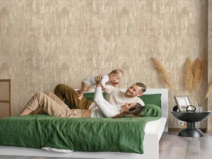 کاغذ دیواری کربن ۲ طرح پتینه قهوه‌ای کد ۱۰۱۴۱