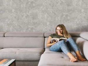 کاغذ دیواریکربن2/ carbon2 طرح بافت نقره‌ای کد ۱۰۱۵۵
