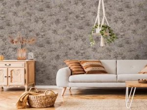 کاغذ دیواری کربن2/carbon طرح پتینه قهوه‌ای / عنابی کد ۱۰۱۹۷