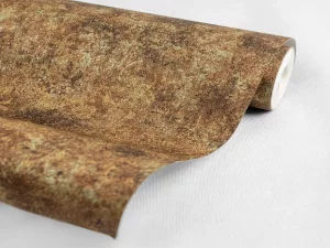 کاغذ دیواری کربن2/carbon طرح پتینه نارنجی / قهوه‌ای کد ۱۰۱۹۹