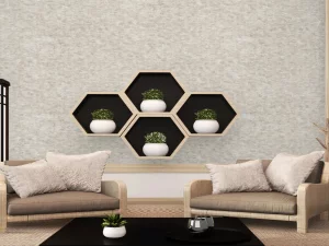 کاغذ دیواری کربن2/carbon طرح بافت نقره‌ای کد ۱۰۲۱۱