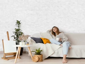 کاغذ دیواری کربن2/carbon طرح بافت سفید کد ۱۰۲۱۵