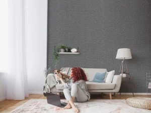 کاغذ دیواری کربن 3/carbon3 طرح بافت خاکستری کد ۱۰۲۸۳