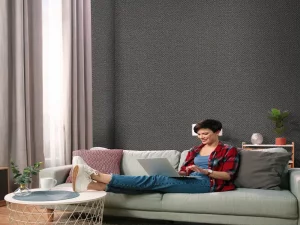 کاغذ دیواری کربن 3/carbon3 طرح بافت مشکی کد ۱۰۲۸۴