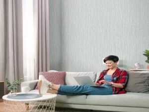 کاغذ دیواریکربن 3/carbon3 طرح بافت نقره ای کد ۱۰۲۹۹